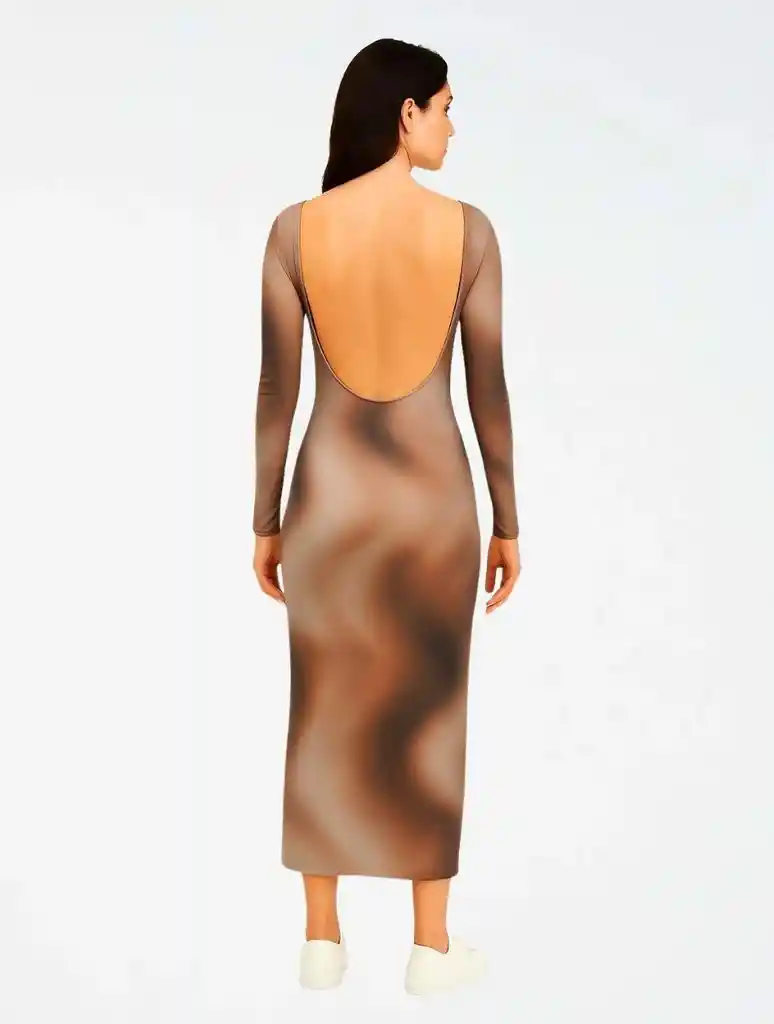 Vestido Largo Mesh - The Echo Cocoa