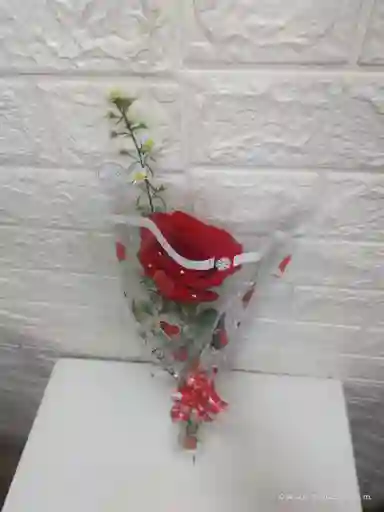 Rosa En Solitario Decorada