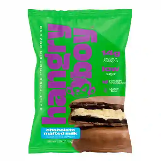 Galleta Sándwich Proteica Chocolate Malted Milk 65 G – Hangry Boy
