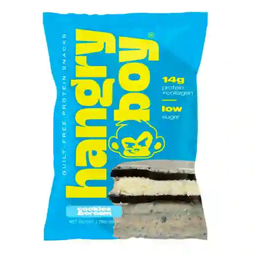 Galleta Sándwich Proteica Cookies & Cream 65 G – Hangry Boy