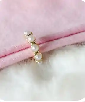 Earcuff Rodio Perlas