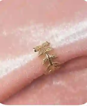 Earcuff Rodio Hojas