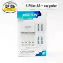 Pilas Recargables Aa Y Cargador Beston