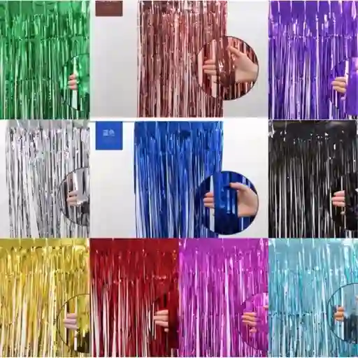 Cortinas Para Fiesta Colores Surtidos