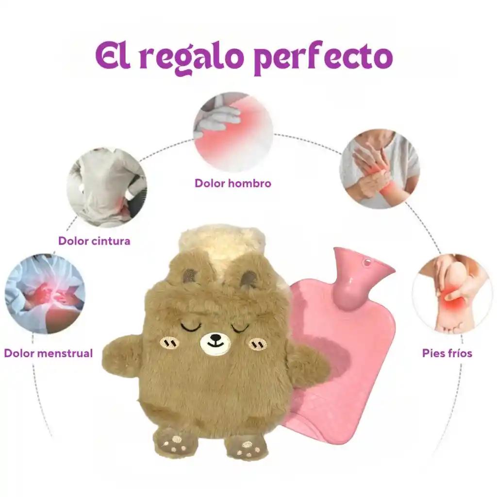 Bolsa Térmica Agua Caliente Grande Para Cólicos Menstruales