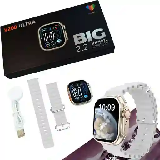Reloj Inteligente Smart Wathc V200 Ultra / Big 2.2 Infinite Display / 2025