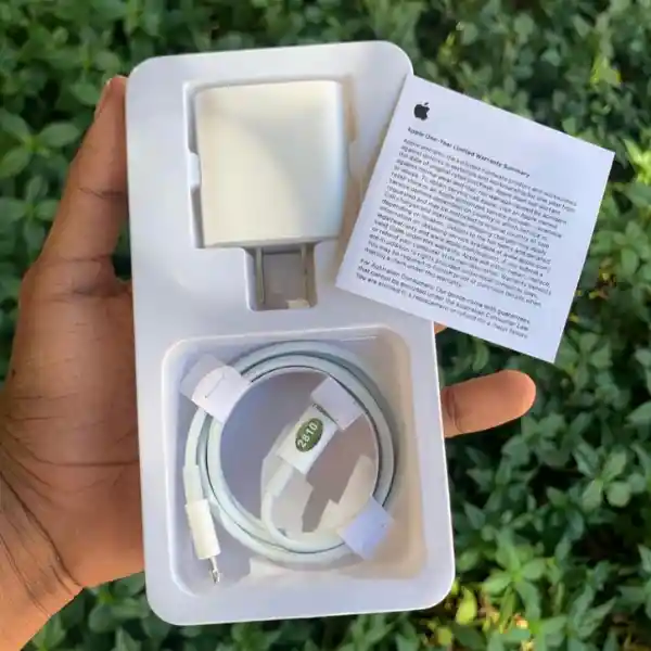 Cargador Iphone 25w Completo Original – Carga Rápida Certificada