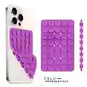 Soporte Celular Chupitos De Succión Silicona Morado