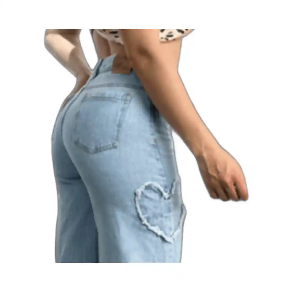 Jean Mujer Azul Corazones Talla 14 Jnalcc001 Latente