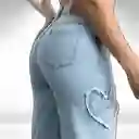 Jean Mujer Azul Corazones Talla 4 Jnalcc001 Latente