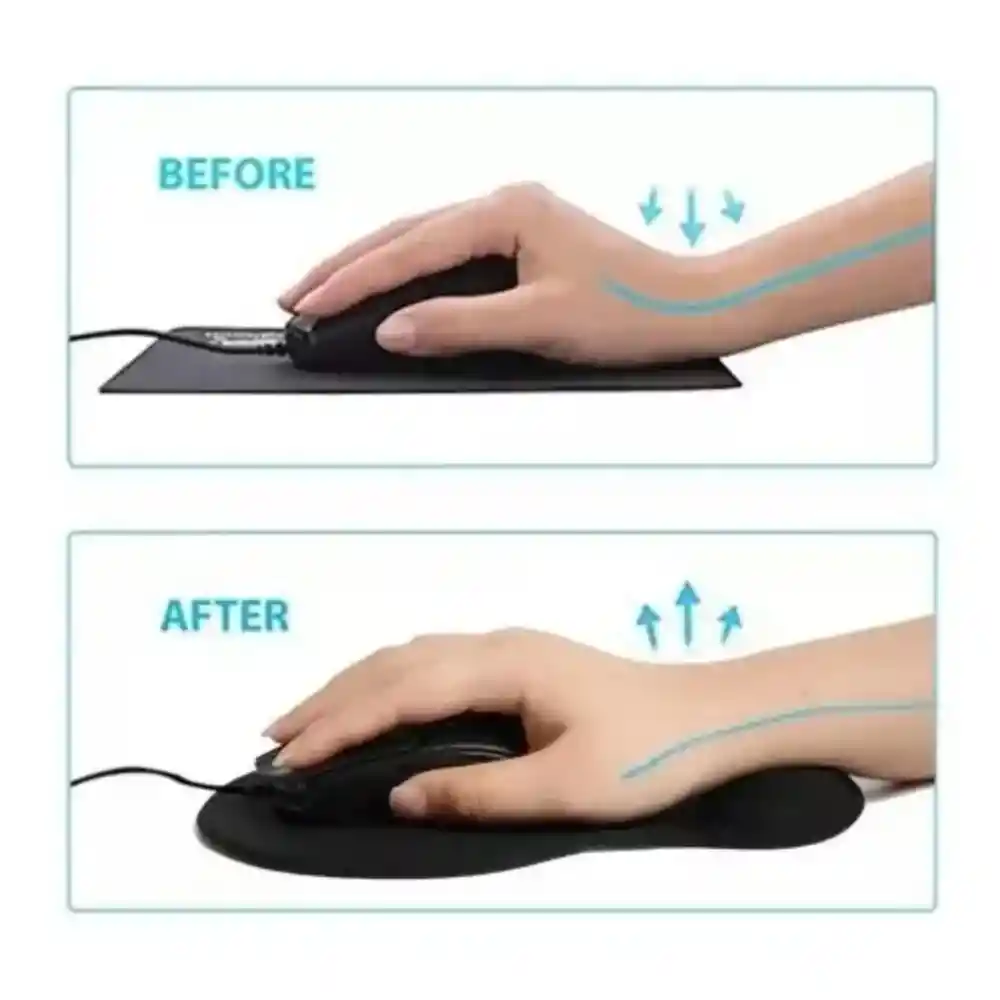 Tapete Pad Mouse Ergonomico Con Soporte Para La Muñeca