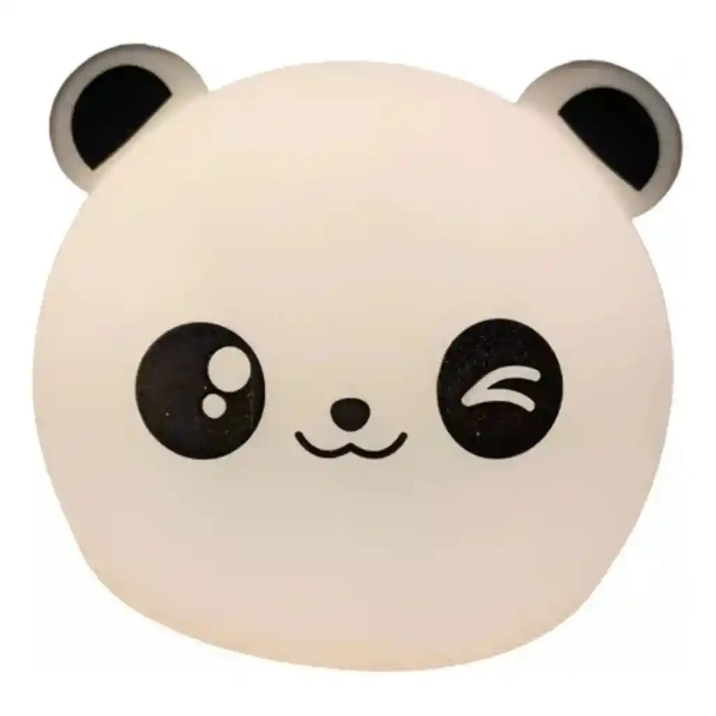 Lampara De Silicona Diseño Panda Touch Luz Led