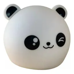 Lampara De Silicona Diseño Panda Touch Luz Led