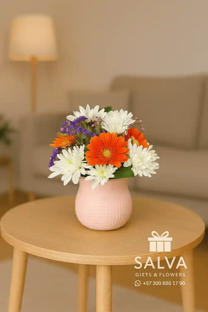 ✨ Centro De Mesa Tropical Mini – Frescura Y Color
