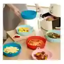Set X6 Bandejas De Silicona Para Airfryer Freidora Protector Colores Aleatorios