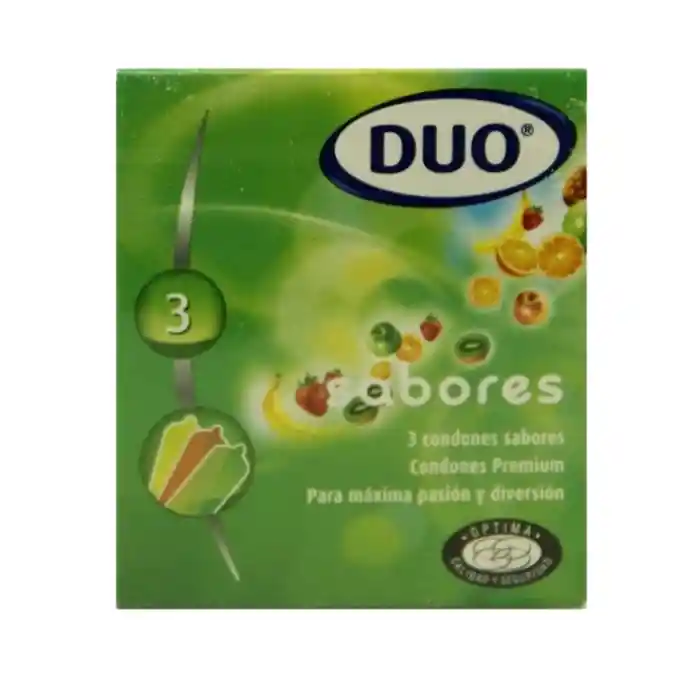 Condones Duo Sabores X 3 Und