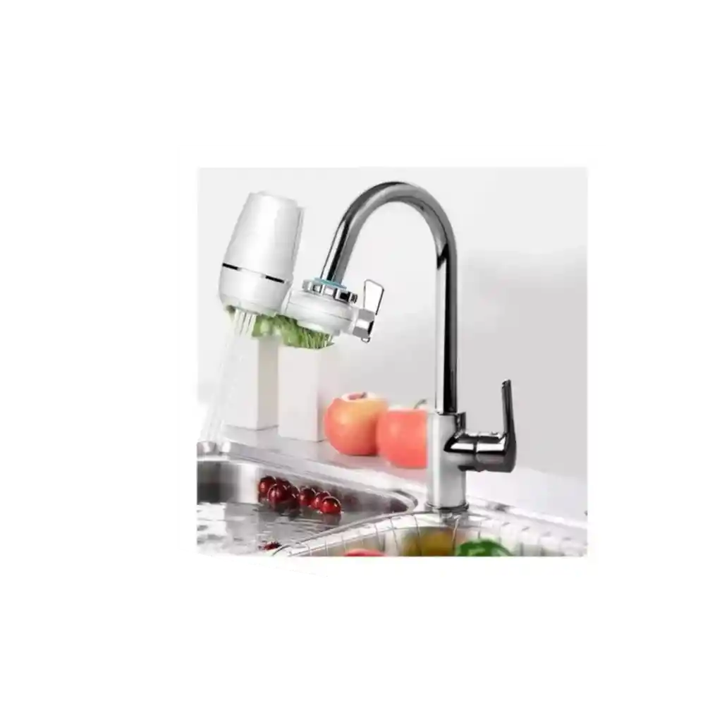 Filtro Purificador De Agua Para Adaptador De Grifo Color Blanco