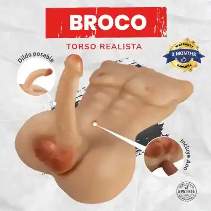 Torso Masculino Broco (piel Clara) Tamaño Realista