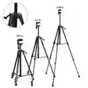 Tripode Soporte Negro Resistente Y Adaptable Para Camara Y Celular 1.68 Mts