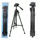 Tripode Soporte Negro Resistente Y Adaptable Para Camara Y Celular 1.68 Mts