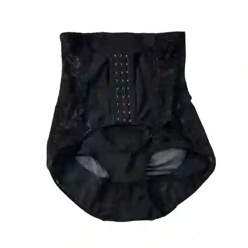 Faja Panty De Alta Compresión Con Encaje Y Broches Frontales