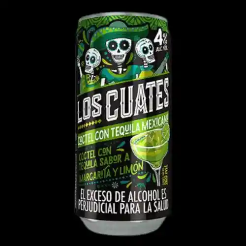 Coctel Los Cuates Con Tequila Sabor Margarita Y Limón