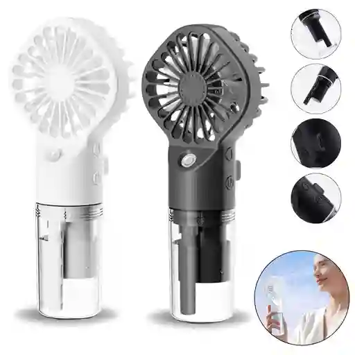 Ventilador Recargable Usb Portatil Función De Pulverización F3