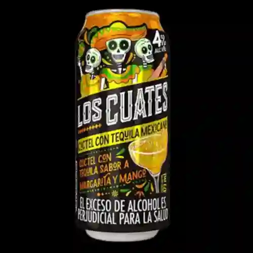 Coctel Los Cuates Con Tequila Sabor Margarita Y Mango