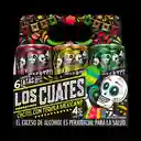 Coctel Los Cuates Con Tequila Sabores Surtidos X6und