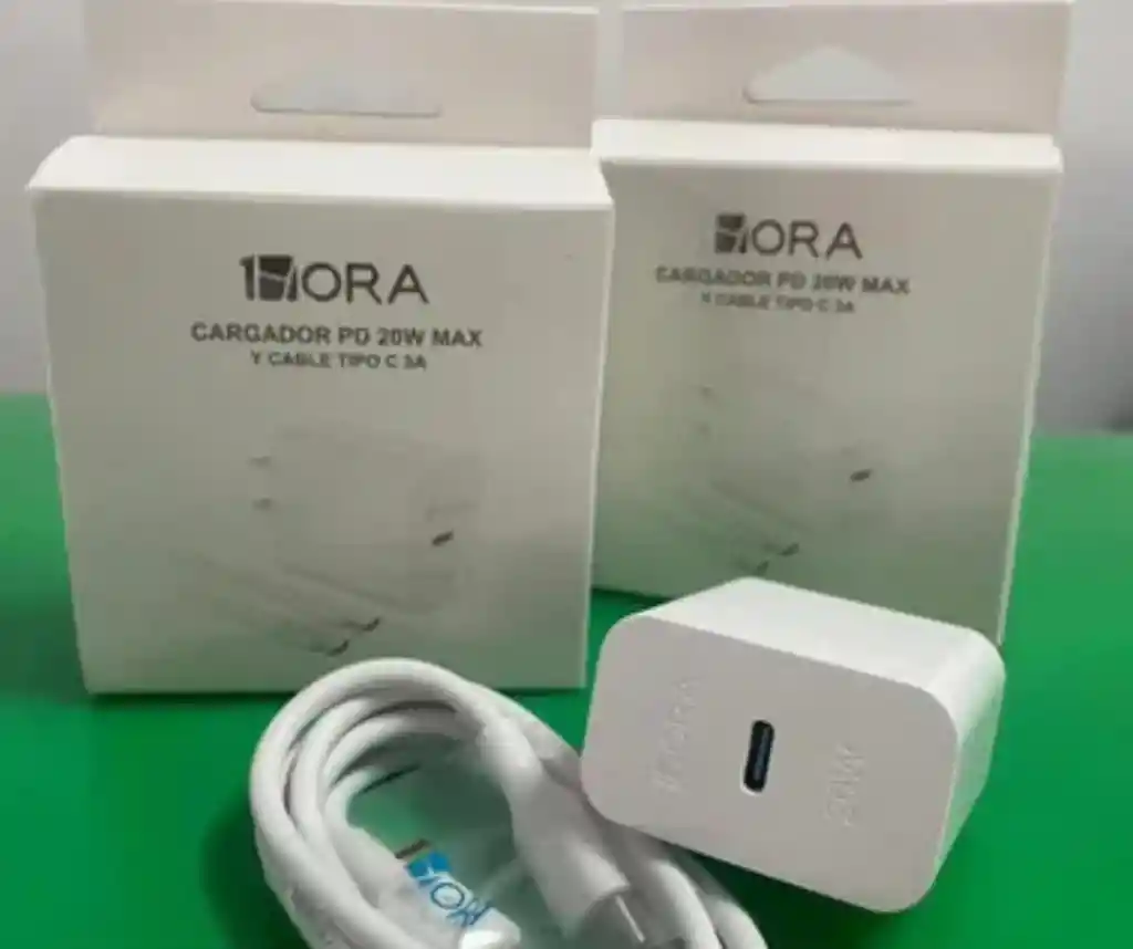 Cargador 20w + Cable Tipo C 3a ⚡