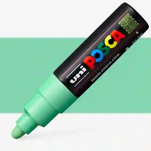 Marcador Posca Punta Gruesa Redonda Pc7m Verde Claro