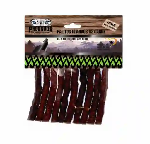 Predador Palitos Blandos De Carne X 10 Unds