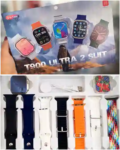 Reloj Ultra Inteligente + 7 Pulsos + Protector Pantalla /t900 Ultra 2 Suit