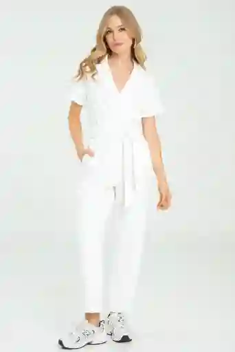 Enterizo Marruecos Color Blanco Crudo Talla L