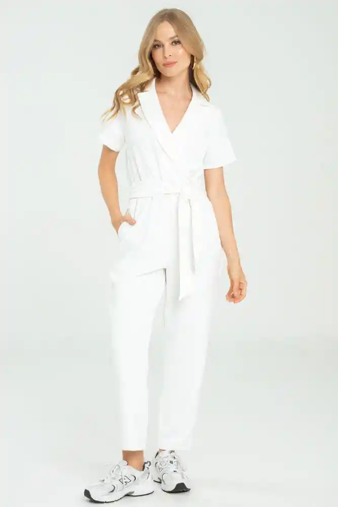 Enterizo Marruecos Color Blanco Crudo Talla M