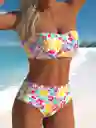 Conjunto De Bikini De Mujer Con Top De Tubo, Talla L