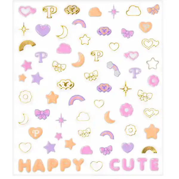 Sticker Para Uñas Con Aroma Essence Polly Pocket 70 Unds