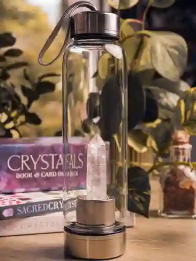 Botella Para Agua Con Cuarzo Cristal
