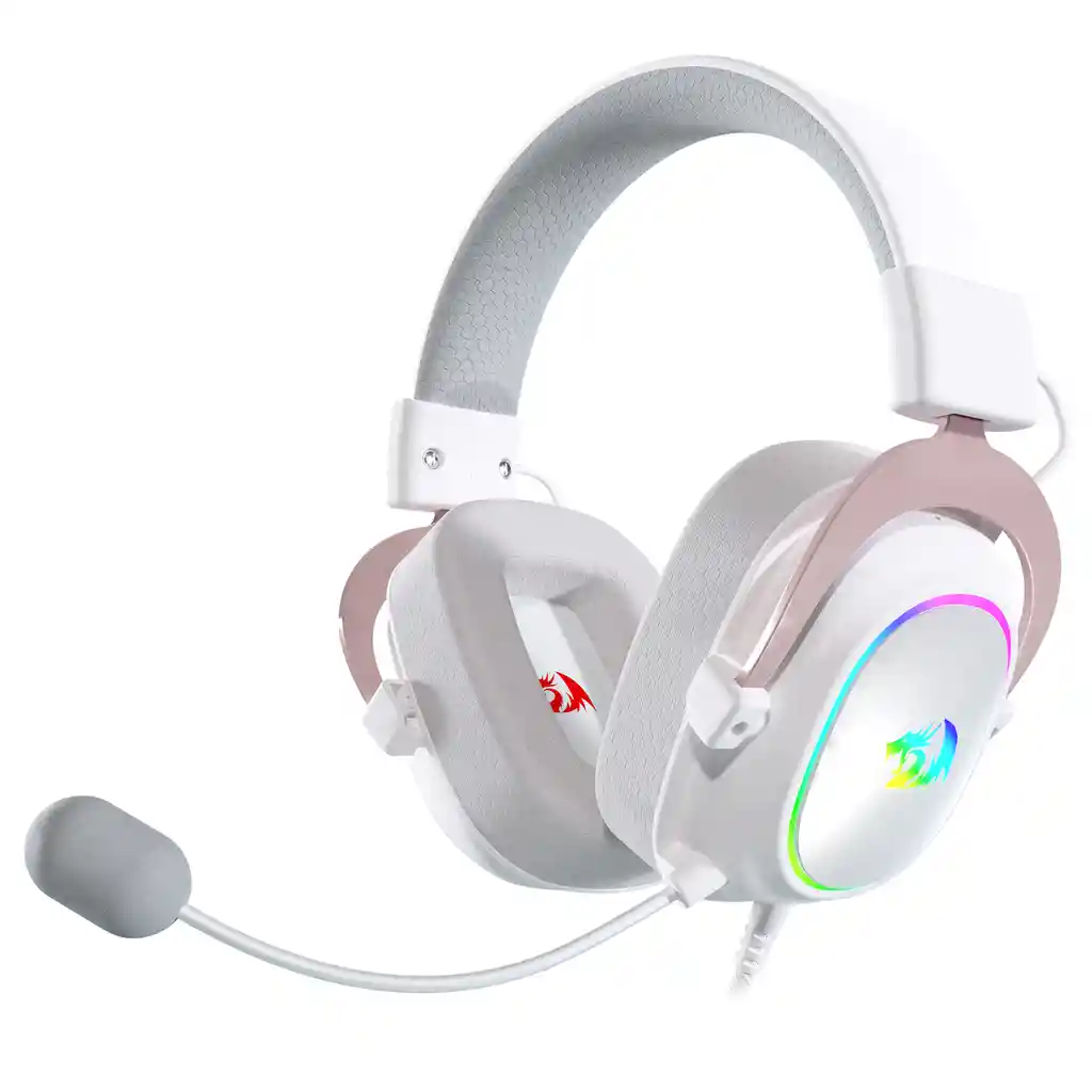 Diadema Gamer Redragon Zeus X H510 Rgb Blanca