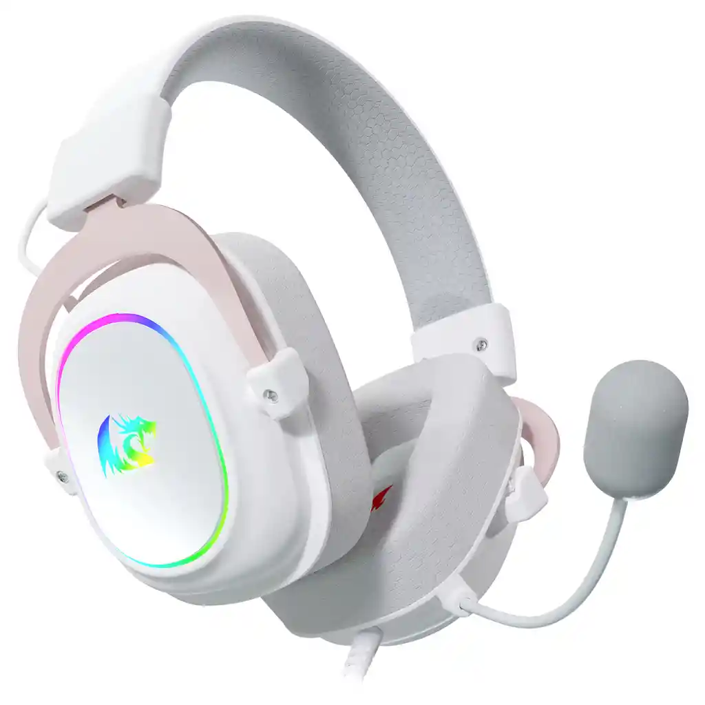 Diadema Gamer Redragon Zeus X H510 Rgb Blanca