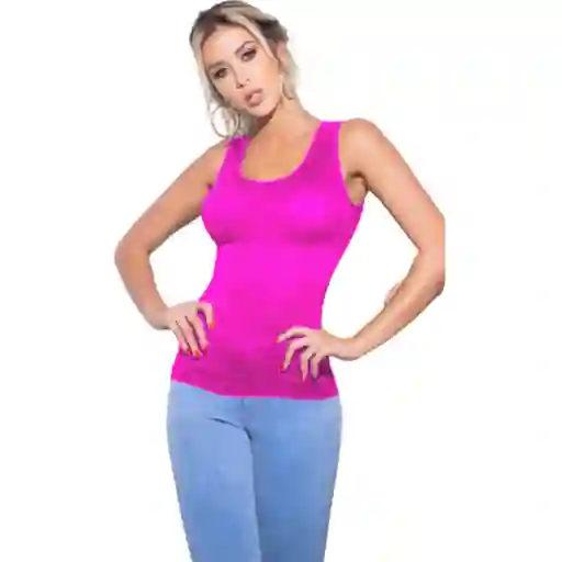 5040-blusa Moldeadora Control Abdomen Clásica Color: Fucsia Talla: Unica