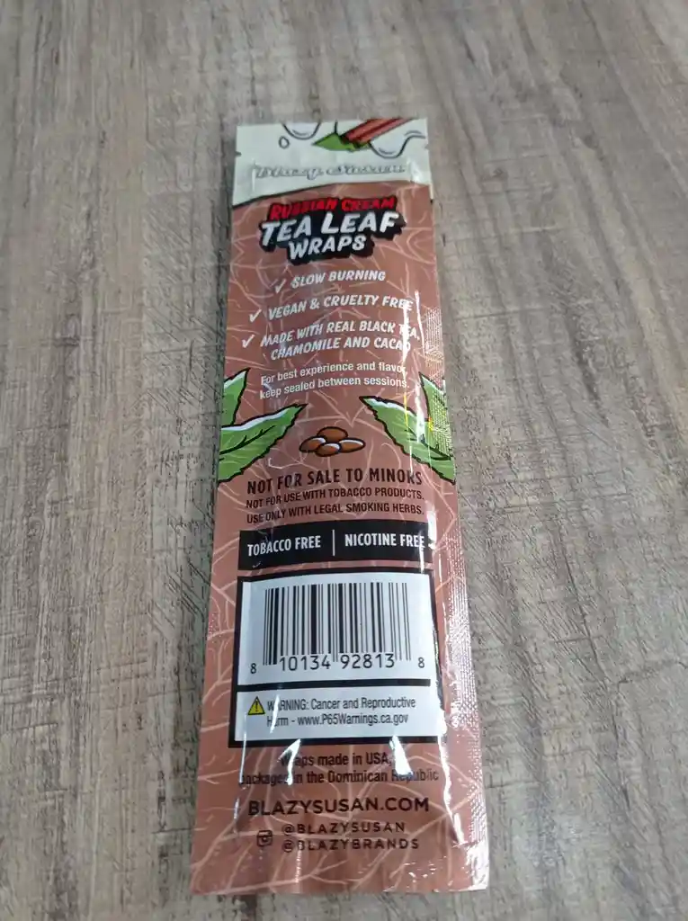 Blazy Susan Blunt - Russian Cream Tea Leaf Wraps