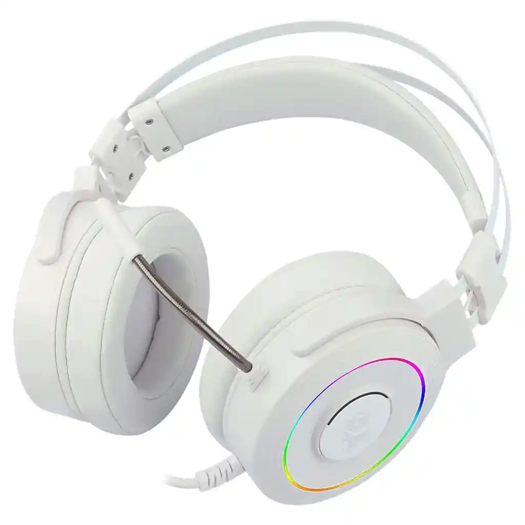 Diadema Gamer Redragon Lamia H320w Rgb Blanco + Soporte