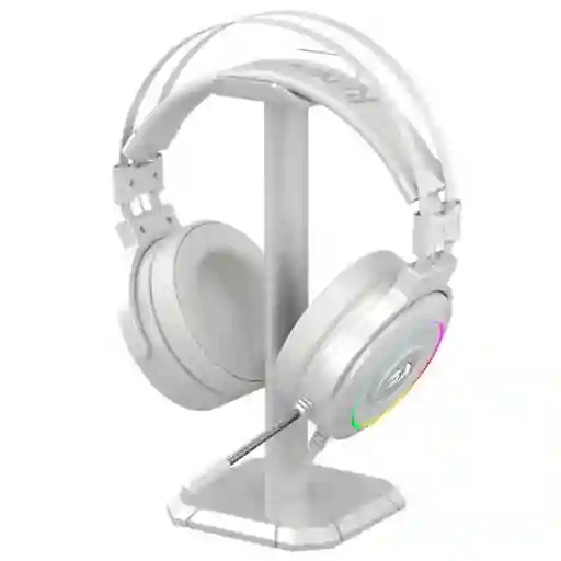Diadema Gamer Redragon Lamia H320w Rgb Blanco + Soporte