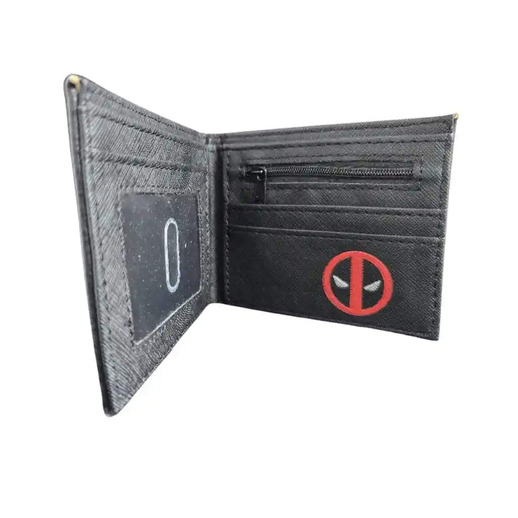 Billetera Deadpool Logo Metalico