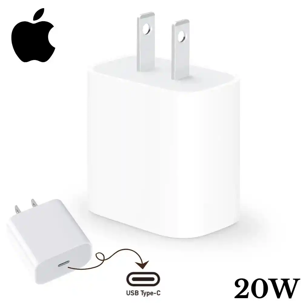 Cabezote Cargador De Pared Tipo C 20w Original Adaptador De Corriente Para Iphone
