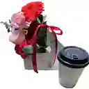 Flores Amor Y Amsitad Con Café