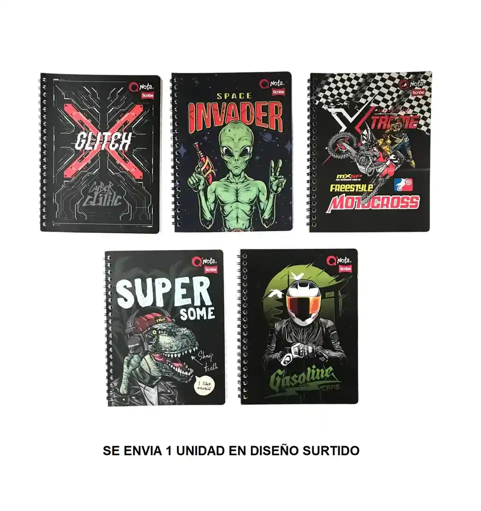 Cuaderno Argollado 80 Hojas Cuadriculado Para Hombre Scribe