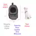 Morral Cargador Ventana Mediano + 15 Unidades De Tapetes Gris