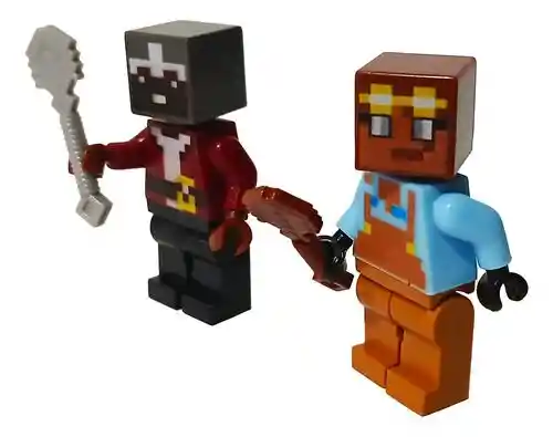 Coleccion Figuras X12 Desarmables Con Herramientas Tipo Lego